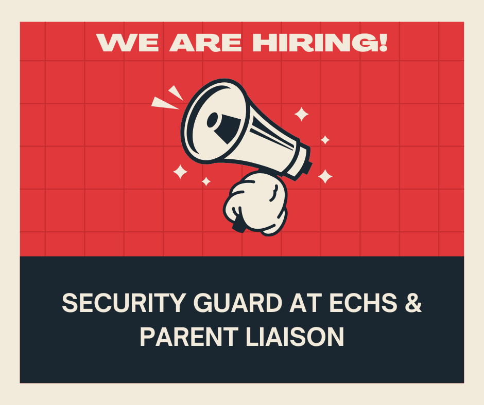 hiring notice for security guard and parent liason
