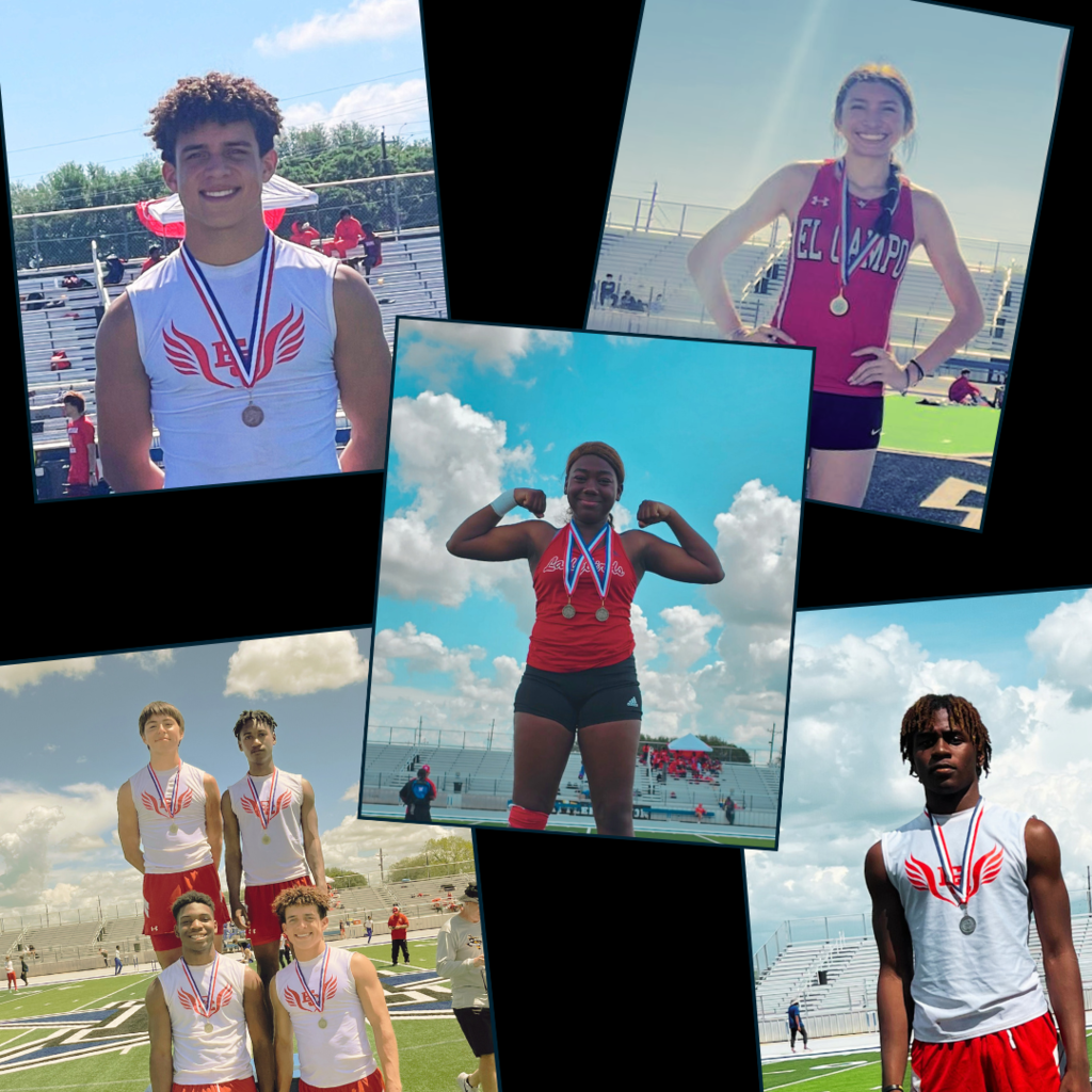 collage of athletes